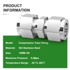 TAISHER 1PCS 304 Stainless Steel Compression Tube Pipe Fitting Connector,