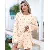 Kistore Womens 2 Piece Long Sleeve Pajama Sets Side Split