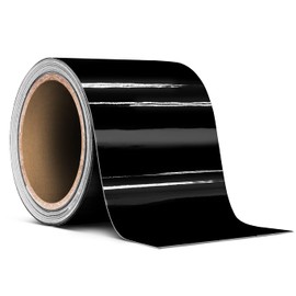 VViViD+ Ultra-Gloss Piano Black Air-Release Adhesive Premium Vinyl Pinstripe Tape Roll (3 Inch x 20ft)