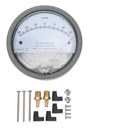 Differential Pressure Gauge HVAC Pointer Pressure Gauge Differential Pressure Detection Gauge Clean Room HVAC Filter Industrial Pressure Gauges