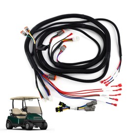 FIXHAWK Golf Cart Control Wiring Harness with Mcor 2 & 4 Adapter Harness for Club Car Precedent- Gray 48V 250A DC Controller#1515-5201,Replace OEM#103850301