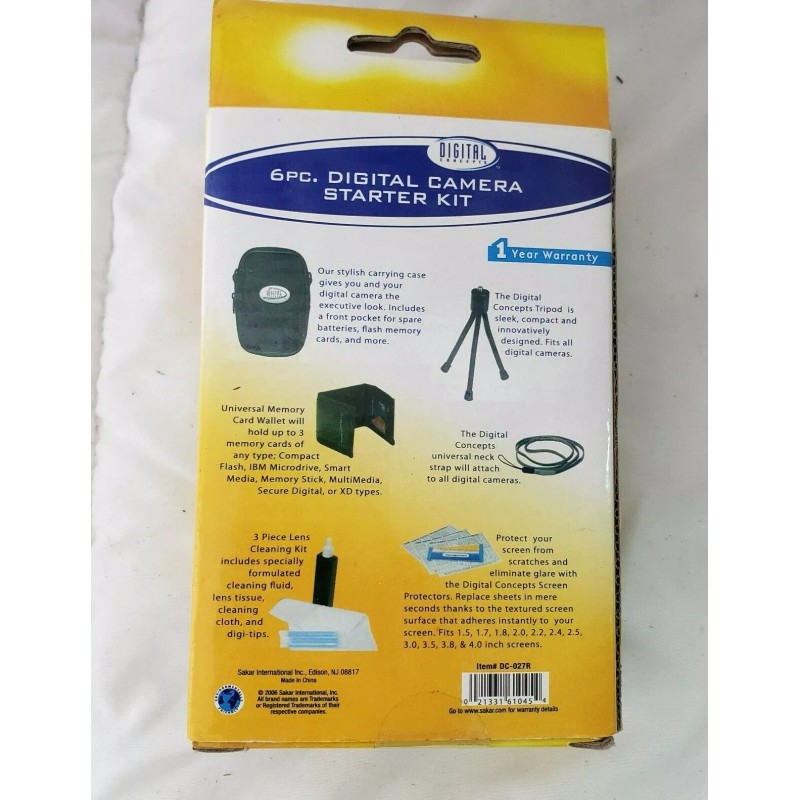 Digital Concepts DC-027 6 Piece Camera Starter Kit, 1 Count