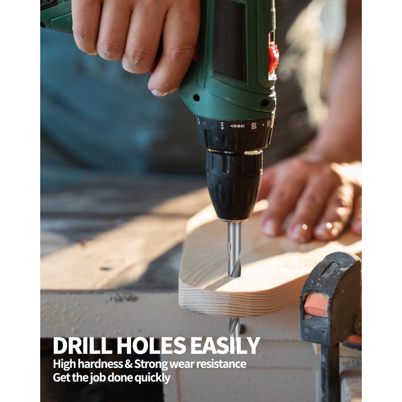 10 PCS 1/2 Inch Drywall Bit, Spiral Saw Tip Cutting