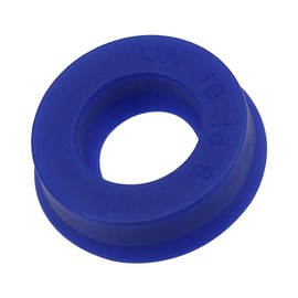 sourcing map UHS Radial Shaft Seal 10 mm ID x 18 mm OD x 6 mm Wide PU Shaft Seal Blue Pack of 5