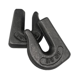 10 Pack Heavy Duty 3/8" Weld On Grab Hook, Grade 70 Clevis Chain Hook for Trailer, Truck, Rigging, Flatbed, Tractors, Loader, Bucket, Tie Down (10)