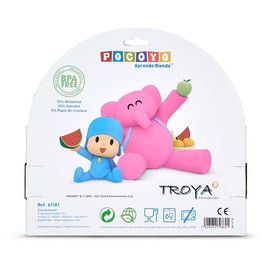 maxifiestas Pocoyo Kids Breakfast Tableware Set Boys Girls 5 Pack (Plate, Cup, Spoon, Fork, Bowl)