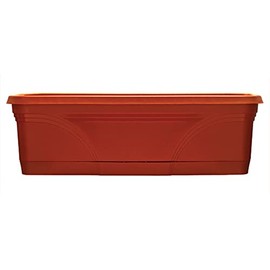 Southern Patio 24" Medallion Window Box, Terra Cotta