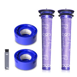 keluke Vacuum Filter Replacement Kit Compatible with Dyson V7, V8 Animal, V8 Absolute & SV10 Cordless Vacuum Cleaners, Replaces Part # 965661-01 & 967478-01 (4P)