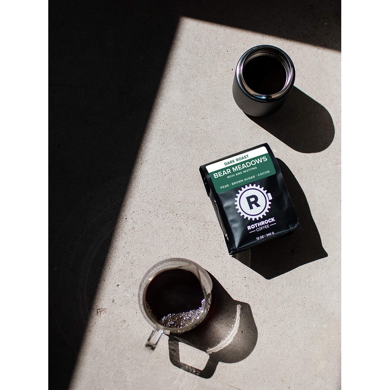 Rothrock Coffee Bear Meadows Dark Roast Whole Bean coffee Brazilian