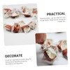 Kisangel 2pcs 3 Cute Mini Food Models Resin Mini Toast