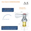 GSW AA Faucet Heavy Duty Stem Check Unit, Hot Handle