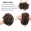 FESHFEN Human Messy Buns - 100% Human Hair Bun Real