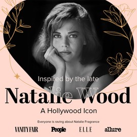 Natalie Fragrance La Rose Eau de Parfum for Women - 7 mL Rose Perfume with Fresh Geranium & Heliotrope Notes, Roll-On Travel Rose Oil Perfume, 18% Oil Concentration, Long Lasting