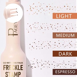 Faux Freckle Stamp Pen, Freckle Stamp, Freckle Pen Waterproof, Faux Freckle Stamp-Natural-Looking, Long-Lasting Freckle Makeup Tool, Long-Lasting Sunkissed Makeup, Last 24Hrs (3# DARK)