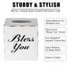 Sumnacon Tissue Box Cover Square, Bless You Tissue Holders, Decorative