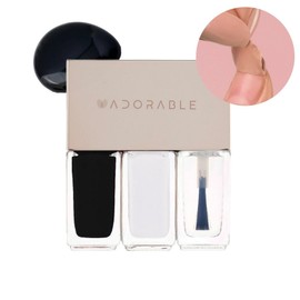 Adorable Pregnant women's nail polish that removes without acetone, Korean edition, 1 piece, 15ml, No.30 Ink painting / 어도러블 아세톤 없이 지우는 임산부 매니큐어 한국에디션, 1개, 15ml, No. 30 수묵화