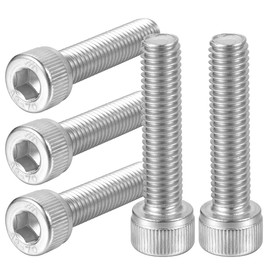 M6-1.0 x 20mm Hex Socket Head Cap Screws Bolts 18-8 Stainless Steel(304) Allen Socket Drive Screws, Coarse Thread, Fully Threaded, 30PCS