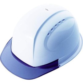 TOYO Hisashi No.380F-OT Clear Safety Helmets with Wider Field of Vision, Air Vents, Styrene Liner & OT Lining, Made in Japan