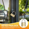 PATIKIL Stainless Steel Padlocks 1.6", 1 Pcs Long Shackle Lock