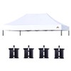 SCOCANOPY 10x15 Canopy Replacement Canopy Top,Canopy Cover ONLY, Bonus 4Pack