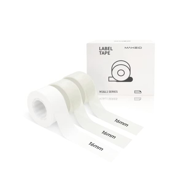 MakeID L1 Label Maker Tape Adapted Label Print Paper Refills