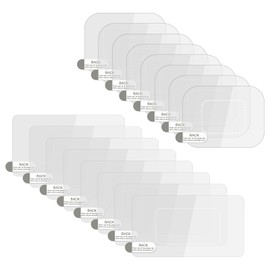 JIEYAO 16Pcs Dash Cam Windshield Electrostatic Stickers, Clear PET Static Cling Film for Windshields Prevent Scratching & Falling Static Cling Films for Mounting DashCam