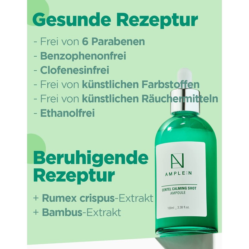 CORÉANA AMPLE:N Centel Soothing Syringe Ampoule - Soothing Face Serum