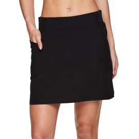 RBX Active - Falda deportiva deportiva para mujer, para golf, tenis, uso diario, informal, con pantalones cortos de bicicleta, S20 Negro, X-Small