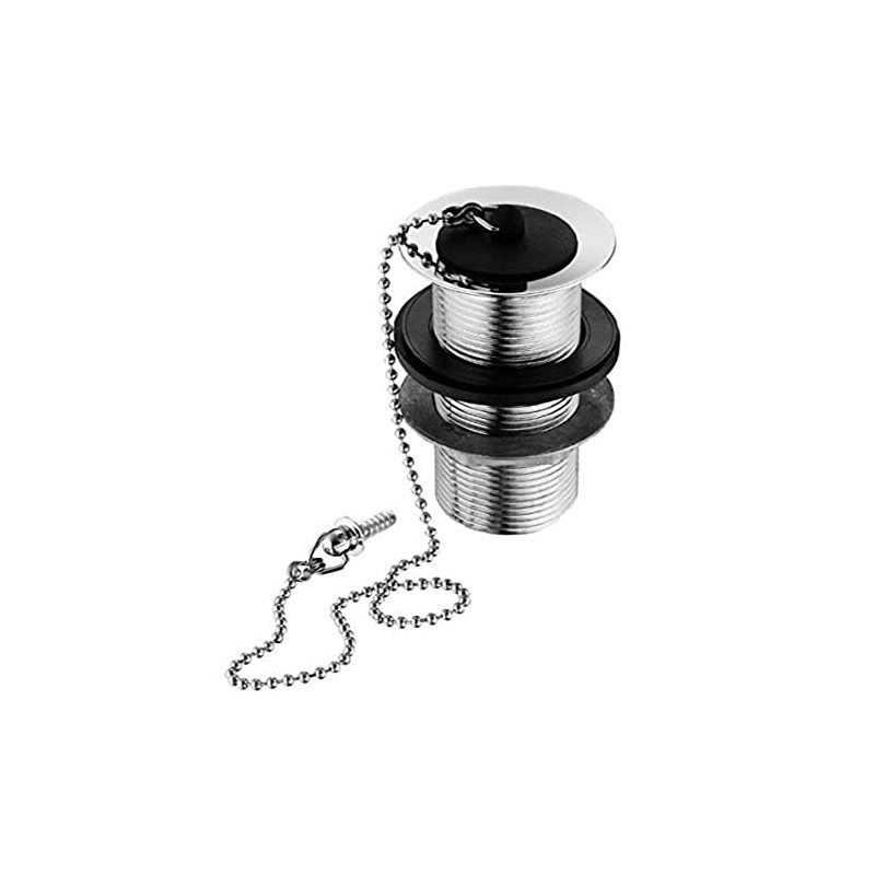 Merriway BH04443 32mm (1.1/4 inch) Unslotted Basin Waste with Plug