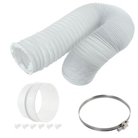 SPARES2GO Vent Hose & Extension Ring Kit for TRICITY BENDIX Vented Tumble Dryer (4" / 100mm Diameter)