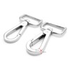 CRAFTMEMORE 2pcs Extra-Thick Lobster Clasps Swivel Snap Hook Strong Metal