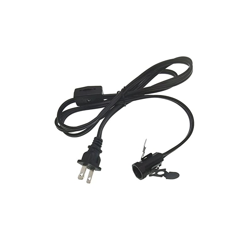 Accessory Cord with Snap-in Pigtail Candelabra-Base Socket,5 Feet Single Light