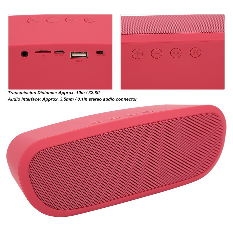 Wireless Bluetooth Speaker ABS IPX5 Waterproof Call Function with Builtin