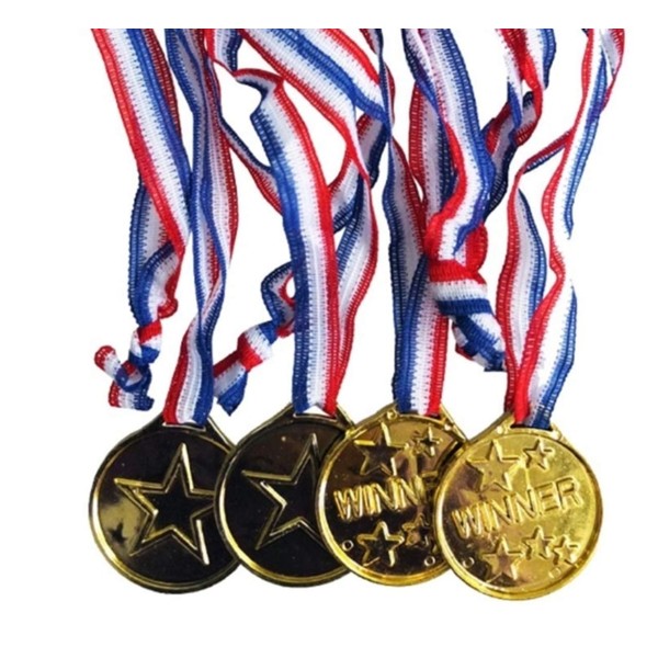 Pile Stone Gold Medals, Set of 50, Sports Festival, Plastic Toy, Plastic, Children's Toy, Gold Medal, Winner, Sports Festival, Play, Reward, Kindergarten, Nursery