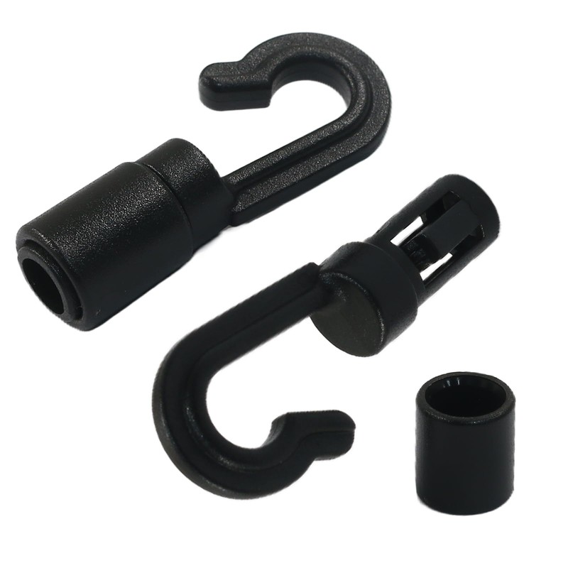 Litoexpe 16 Pcs Shock Cord Snap Hooks for 3/16 inch