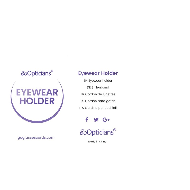 GoOptical Real Leather Platted Spectacle Cords with Traditional Adjustable Fasteners