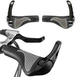 Eyech Bike Handlebar Grips Bicycle Ergonomic Handlebar Grips Bike Ergo Grips with Horn for MTB BMX Cycling