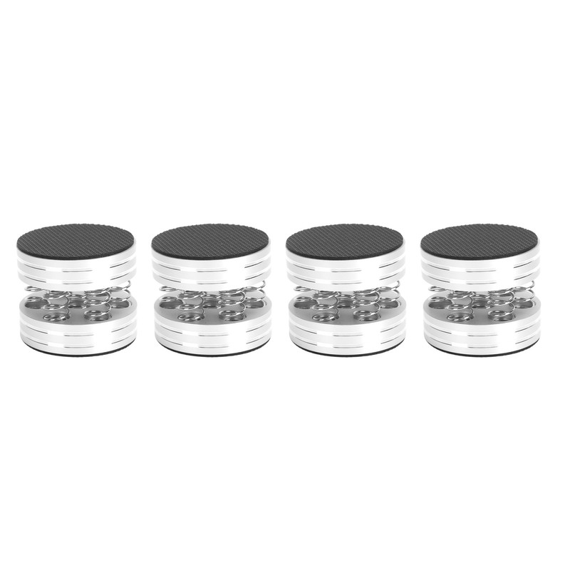 4PCS Spring Speaker Spikes Sound Dampening Feet for HiFi Amplifier/Speaker/Turntable/PlayerSilver