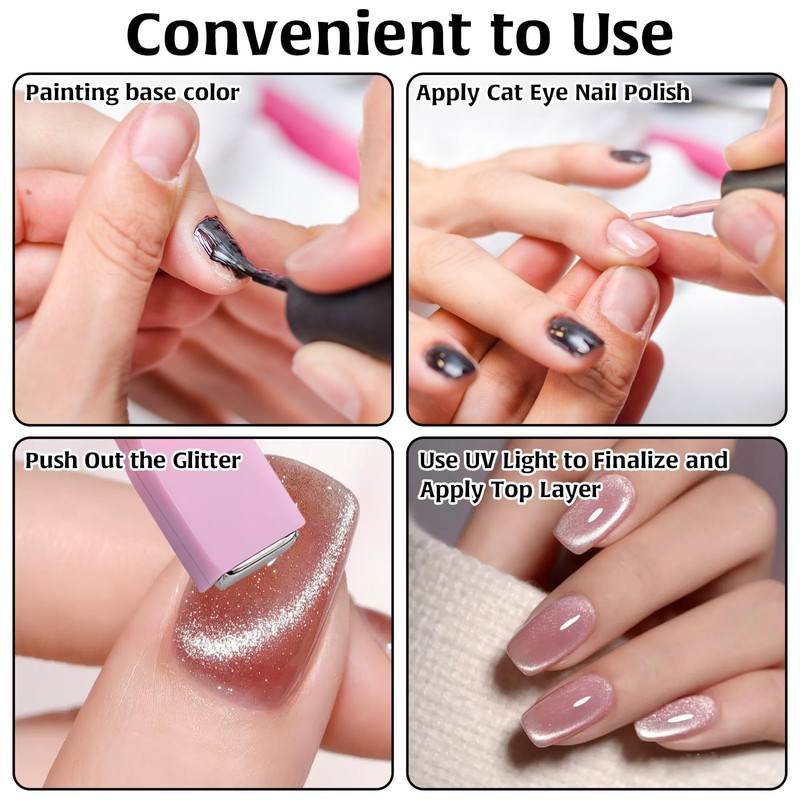 3 in 1 Nail Magnet Tool Cat Eye 3D Nails