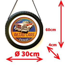 DiiliHiiri 3D Classic Car Sign Vintage Retro Bar Pub Cafe Workshop Decoration Vintage 50s 30x60x4cm (9541-2)