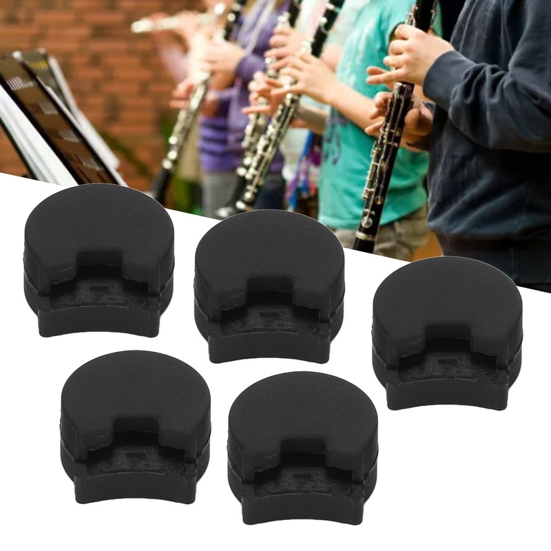 5Pcs Clarinet Thumb Rest Cushion Silicone Protector Instrument Accessory Set