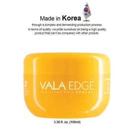 Vala Edge Contol 100ml 3.38 fl oz Braid Locs Braiding Gel Pomade Ultimate Hold High Shine Made in Korea Beauty Styling Gel (Pineapple - Fruity Scent)