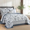 Oversized King Bedspreads 128x120 Extra Wide - Botanical Floral Farmhouse