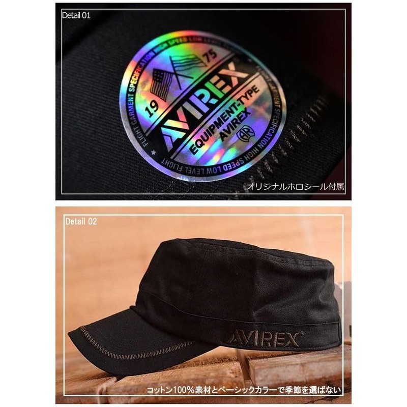 AVIREX (Avirex) Genuine Work Cap, Cap, Hat, Men's, Large Size,