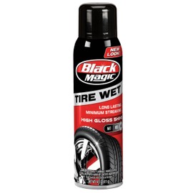 Black Magic BC23220 Tire Wet Spray, 14.5 Oz. - Weather and Rinse-Resistant Formula That Leaves Tires Looking Wet, Black and Glossy With Just One Spray