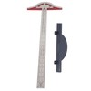 Edge Rule Protractor Aluminum Alloy T Square Woodworkers Edge Ruler