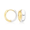Ross-Simons Sterling Silver and 18kt Gold Over Sterling Reversible Hoop