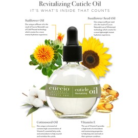 Cuccio Cuccio Naturale Revitalizing Cuticle Oil - Hydrating Oil For Overnight Cuticle Repair - Remedy Damaged Skin And Thin Nails - Paraben And Cruelty-Free Formula - White Limetta And Aloe Vera - 2.5 Oz