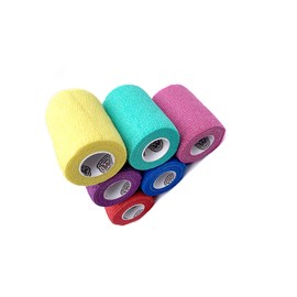 WildCow Vet Wrap Bulk 3", Cohesive Bandage Tape, 18 Pack (6 Colors)