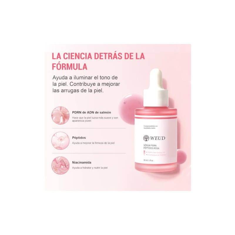 PDRN Salmon Serum Coreano, Serum Facial con Peptidos Faciales 30ML